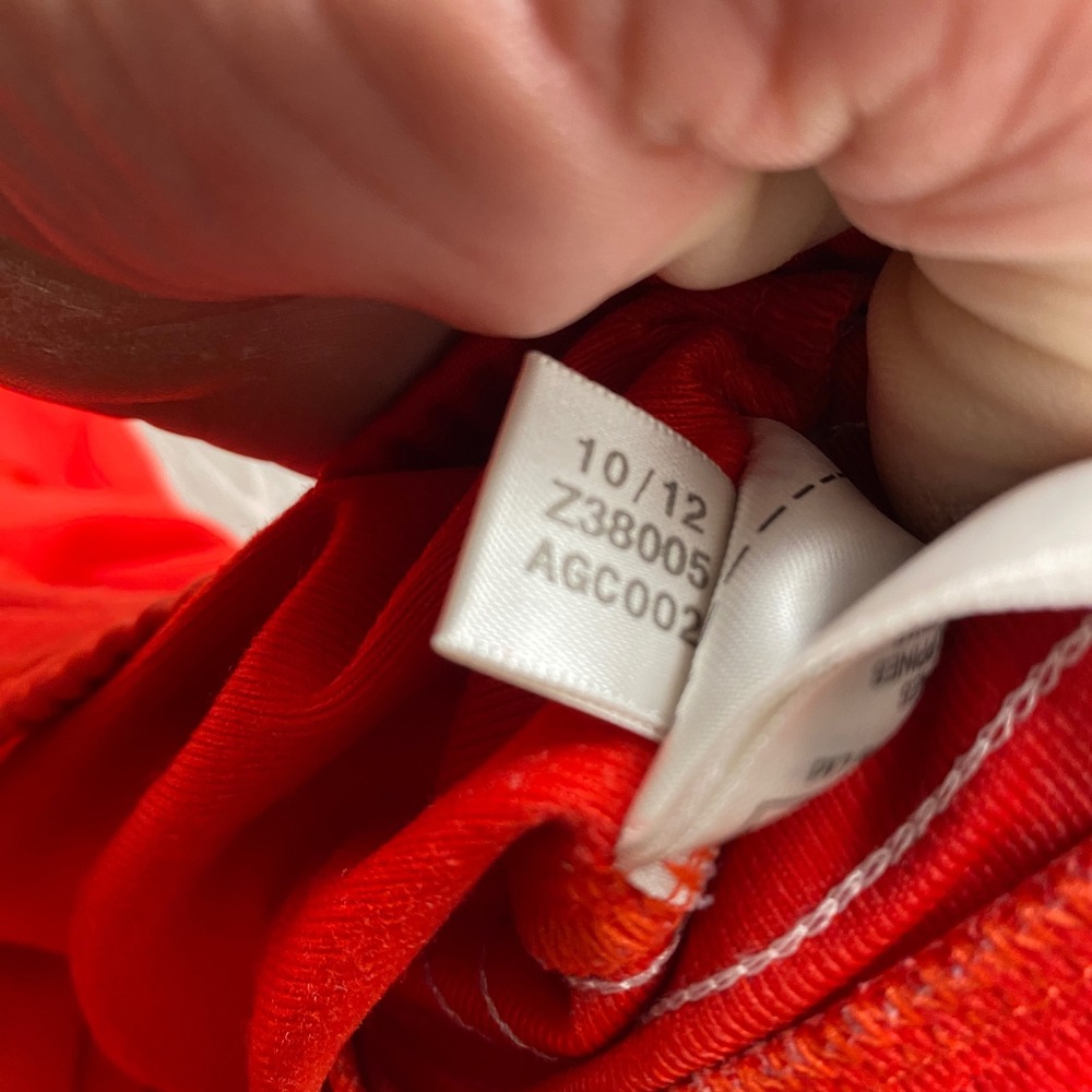 Adidas Track Pants Womens L Red 3-Stripe Trefoil Originals Athletic Loungewear - Picture 6 of 9
